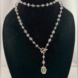 Silpada Beaded Glass Toggle Necklace